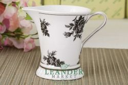 Чайный сервиз 6 персон 15 предметов Светлана, Черная роза на белом фоне 57160725-2201 Чайный сервиз 6 персон 15 предметов Светлана, Черная роза на белом фоне 57160725-2201